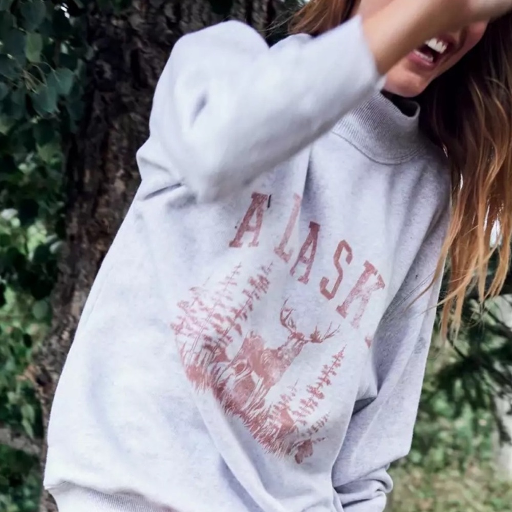 Aerie Mock Neck Alaska Sweatshirt
